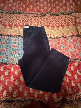 Loft Fashion Navy Corduroy Boot Cut Pants